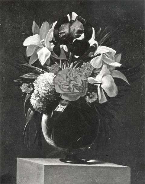 Anonimo — Fernández Juan (El Labrador) - sec. XVII - Natura morta con vaso di fiori — insieme